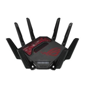 ASUS ROG Rapture GT-BE19000 router inalámbrico Multi-Gigabit Ethernet Tribanda (2.4 GHz / 5 GHz / 6 GHz) Negro, Rojo