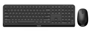 Philips 3000 series SPT6307B/16 teclado Ratón incluido RF inalámbrico QWERTY Inglés Negro