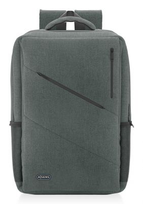 AISENS Mochila urbana y de oficina para portatil 15,6, Gris