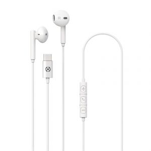 Celly UP1100TYPECWH auricular y casco Auriculares Alámbrico Dentro de oído Llamadas/Música USB Tipo C Blanco