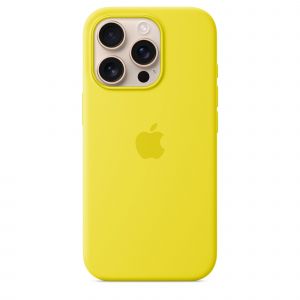 Apple Funda de silicona con MagSafe para el iPhone 16 Pro - Amarillo carambola