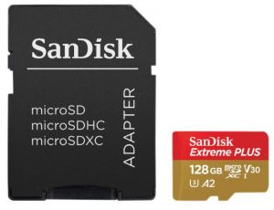 SanDisk Extreme PLUS 128 GB MicroSDXC Clase 10