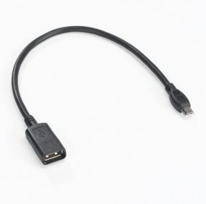 Zebra Mini USB/USB F cable USB Mini-USB A USB A Negro