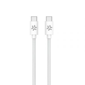 Celly USBCUSBCCOTTWH cable USB 1,5 m USB C Blanco