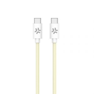 Celly USBCUSBCCOTTYL cable USB 1,5 m USB C Blanco, Amarillo