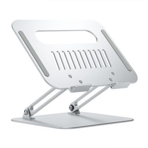 AISENS Soporte de Sobremesa XL 10-17 Ajustable para Portatil / Tablet, Plata