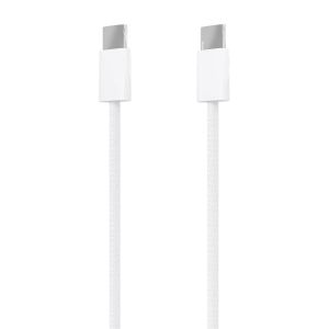 AISENS Cable USB 2.0 3A 60W Apple, tipo USB-C/M-USB-C/M, Blanco, 1.0m