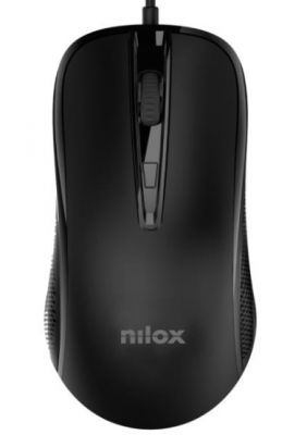 Nilox MOUSB1014 ratón Oficina USB tipo A Óptico 2400 DPI