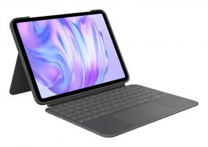 Logitech Combo Touch, Funda con Teclado, iPad Pro 11 Pulgadas (M4)(2024) - Teclado retroiluminado extraíble con Soporte abatible, Escritura cómoda, Modo Multiuso, Disposición QWERTY Español - Grafito