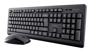 Trust Primo teclado Ratón incluido Oficina RF inalámbrico QWERTY Español Negro