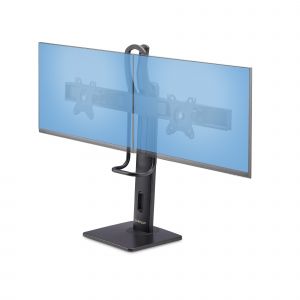 StarTech.com Soporte de Escritorio de Travesaño para Dos Monitores de 27 Pulgadas - Capacidad de 12kg - Soporte VESA de 75x75 o 100x100 - Ajustable