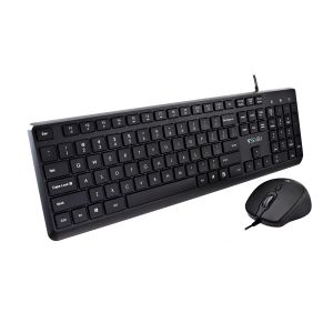 V7 Combo de ratón y teclado con USB CKU350US, diseño de EE. UU.