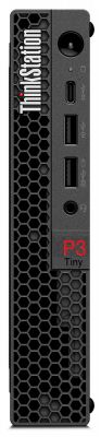 Lenovo ThinkStation P3 Tiny Intel® Core™ i7 i7-13700T 32 GB DDR5-SDRAM 1 TB SSD NVIDIA T1000 Windows 11 Pro Mini PC Puesto de trabajo Negro