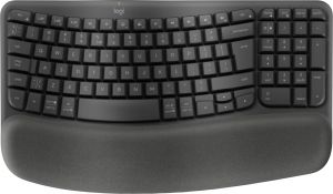 Logitech Wave Keys teclado Oficina RF Wireless + Bluetooth QWERTY Internacional de EE.UU. Grafito