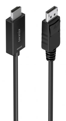 AISENS Cable conversor DisplayPort a HDMI 4K@60Hz, DP/M-HDMI/M, Negro, 0.6m