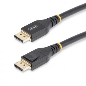 StarTech.com Cable de 10m DisplayPort 1.4 Activo Certificado por VESA - Cable DisplayPort DP8K con HBR3 - HDR10 - MST - DSC 1.2 - HDCP 2.2 - 8K 60Hz - 4K 120Hz - Cable DP 1.4