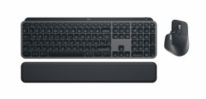 Logitech MX Keys S Combo teclado Ratón incluido Oficina RF Wireless + Bluetooth QWERTY Internacional de EE.UU. Grafito