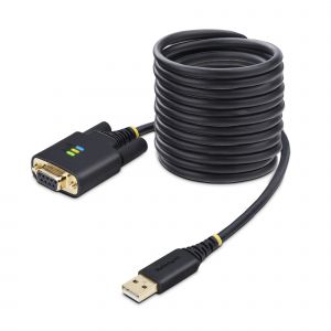 StarTech.com 1P10FFCN-USB-SERIAL cable de serie Negro 3 m USB tipo A DB-9